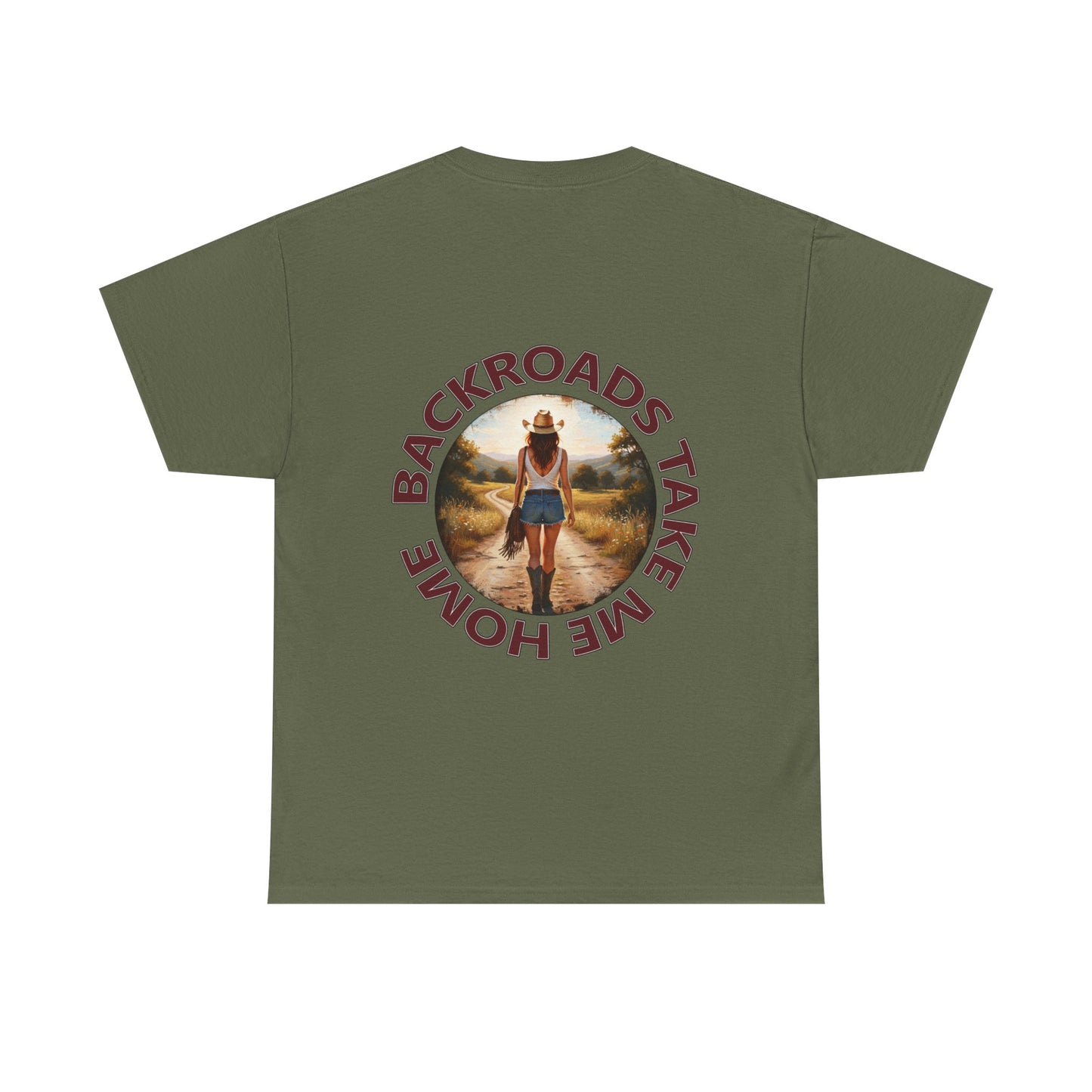 "Backroads Take Me Home" Unisex Cotton T-Shirt