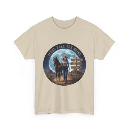 "Jesus Take The Reins" Unisex Heavy Cotton T-Shirt