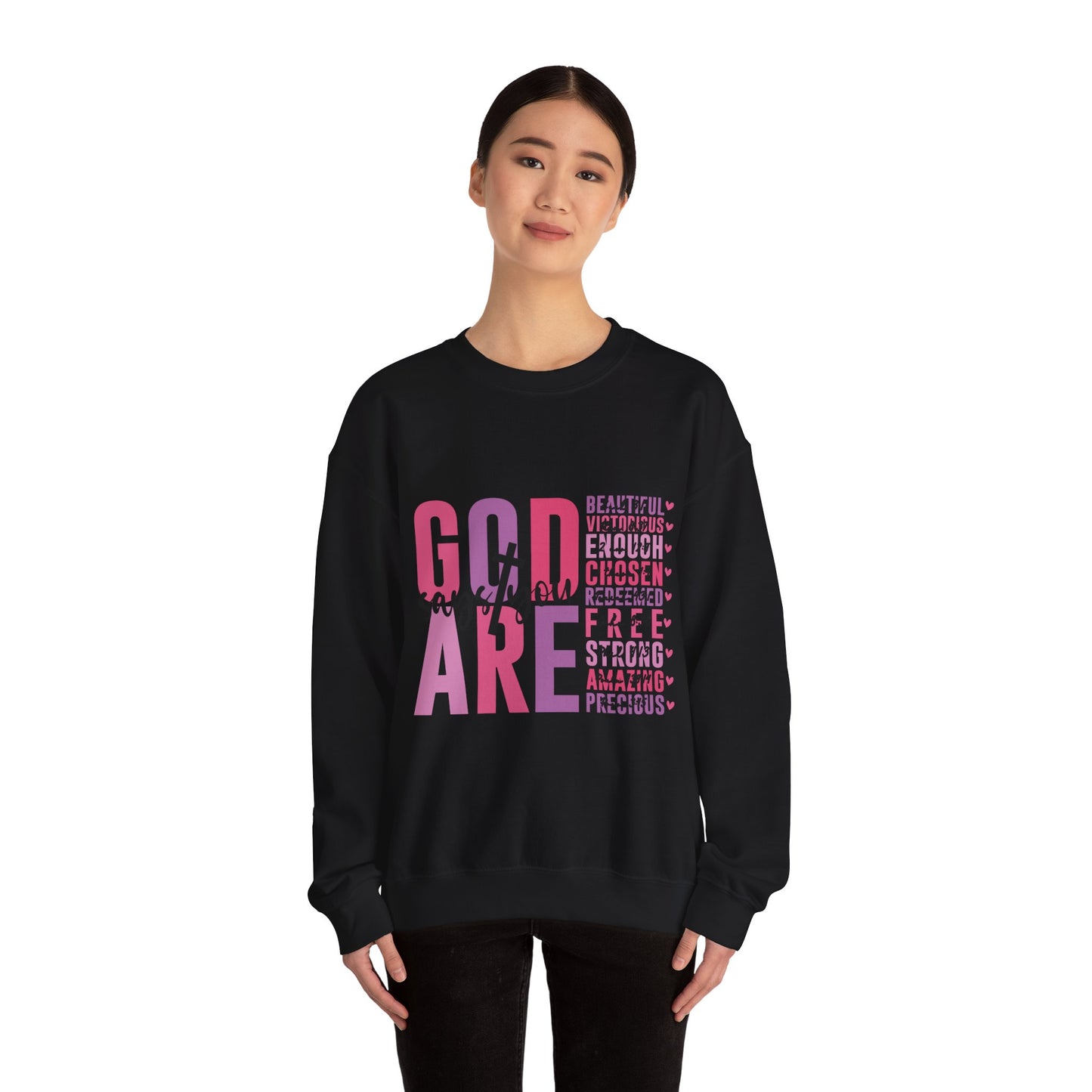 "God Says" Inspirational Crewneck Sweatshirt