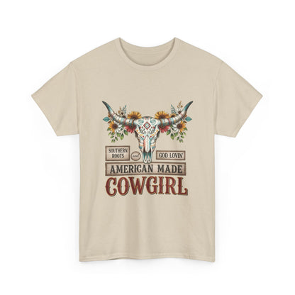 "American Made Cowgirl" Unisex T-Shirt