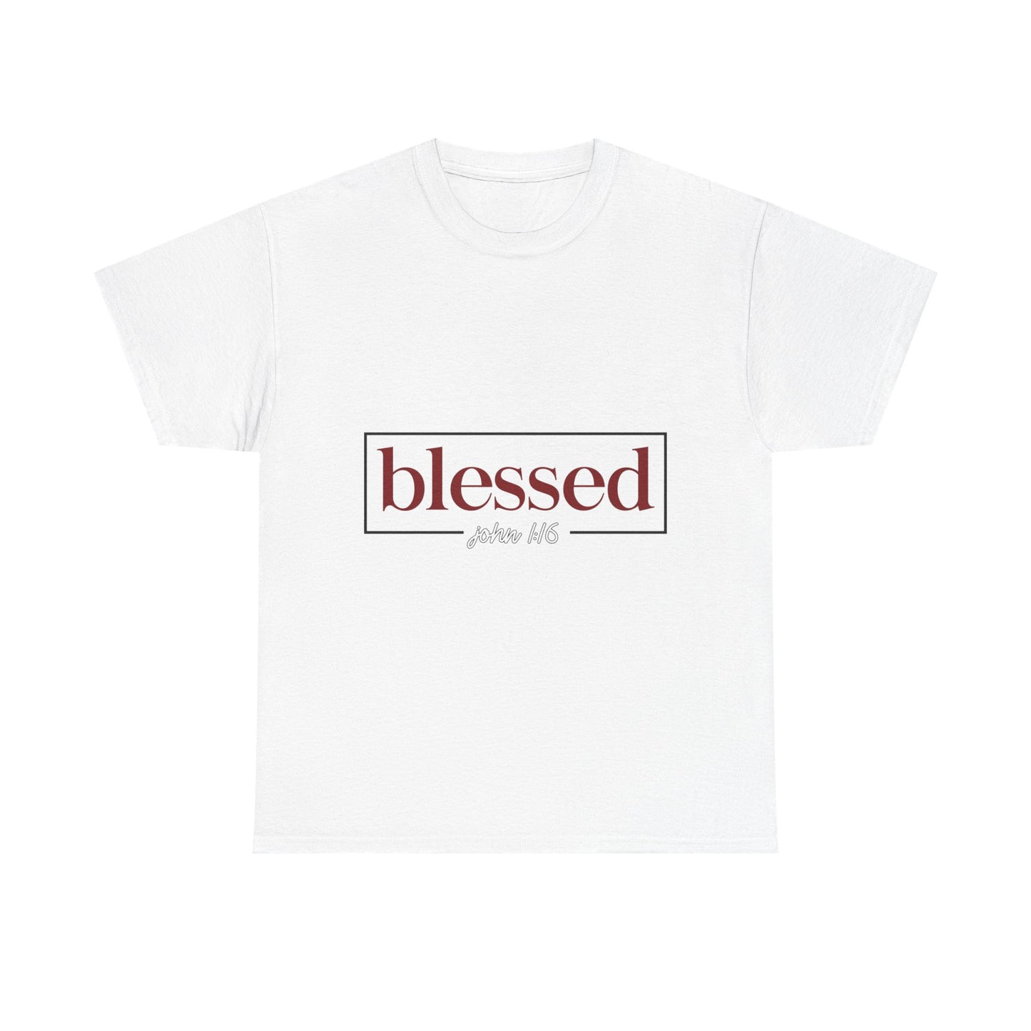 Blessed Script Tee — "blessed" Psalm 116 Inspirational Christian T-Shirt