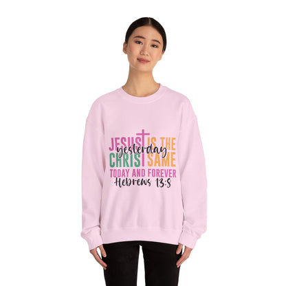 "Jesus Is" Faith-Inspired Crewneck Sweatshirt