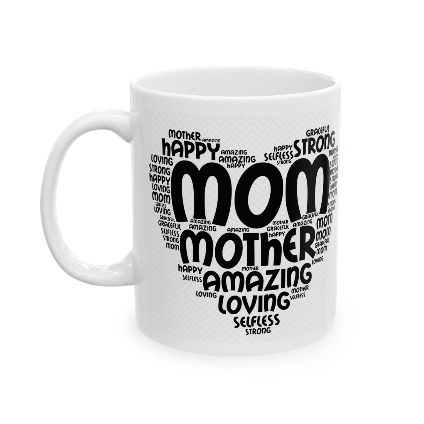"Mom Word Art" Mug