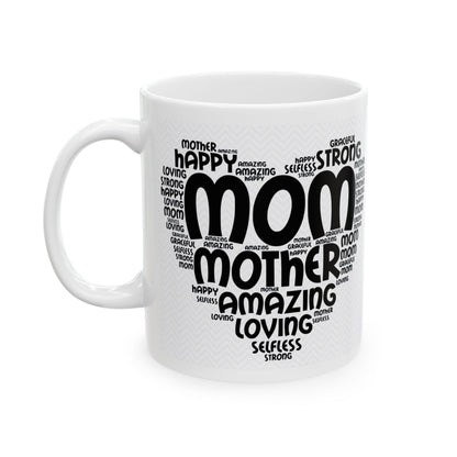 "Mom Word Art" Mug