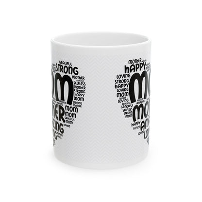"Mom Word Art" Mug
