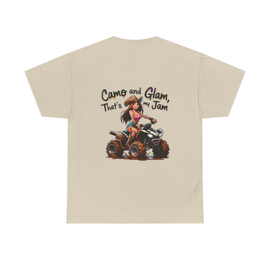 "Camo and Glam" Unisex Cotton T-Shirt