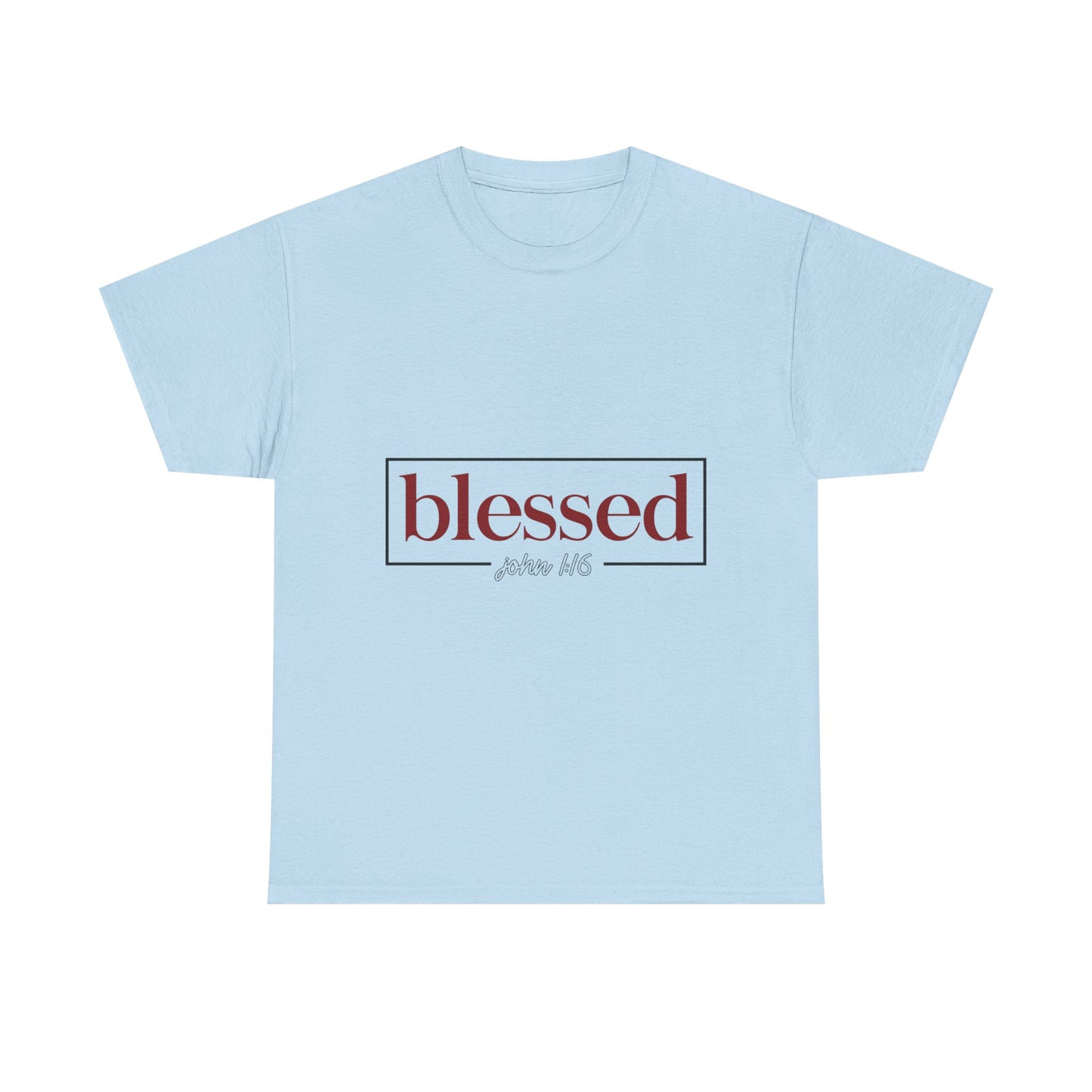Blessed Script Tee — "blessed" Psalm 116 Inspirational Christian T-Shirt