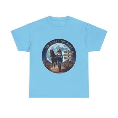 "Jesus Take The Reins" Unisex Heavy Cotton T-Shirt