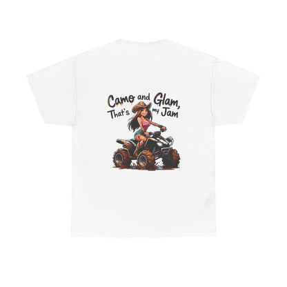 "Camo and Glam" Unisex Cotton T-Shirt