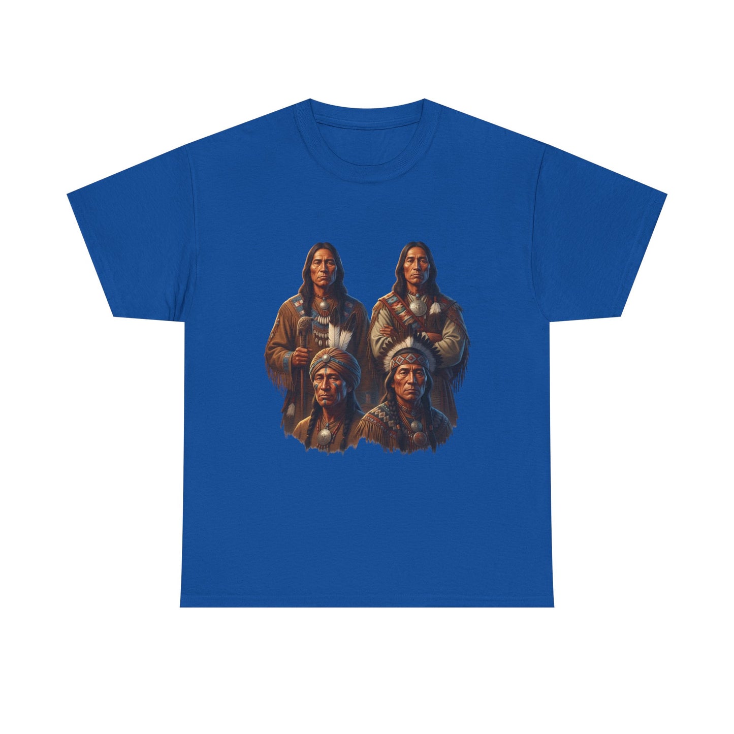 "Native American 4 Different Tribal Chiefs" Unisex T-Shirt