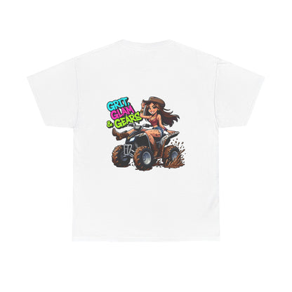 "Grit, Grit & Gears" Unisex Cotton T-Shirt