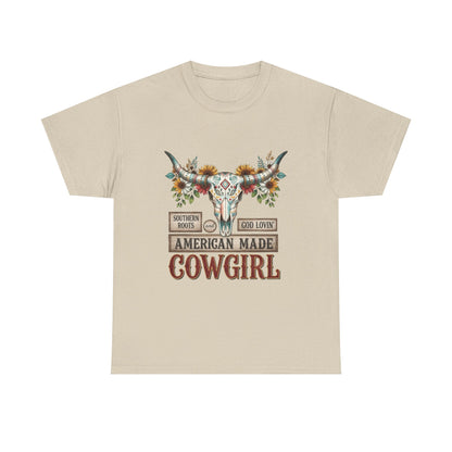 "American Made Cowgirl" Unisex T-Shirt
