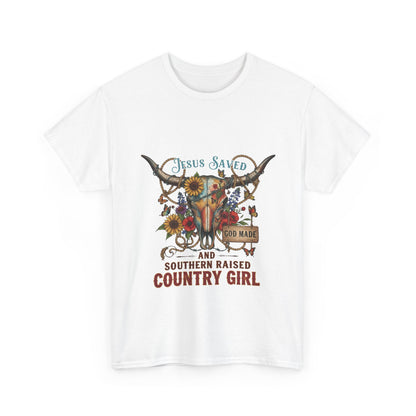 "Jesus Saved, God Made & Southern Raised" Unisex T‑Shirt