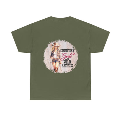 "Country Girls Wild Angels" Unisex Cotton T-Shirt