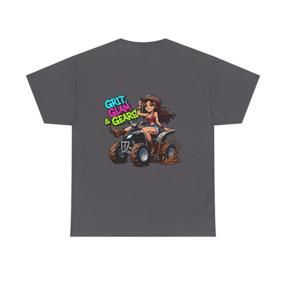 "Grit, Grit & Gears" Unisex Cotton T-Shirt