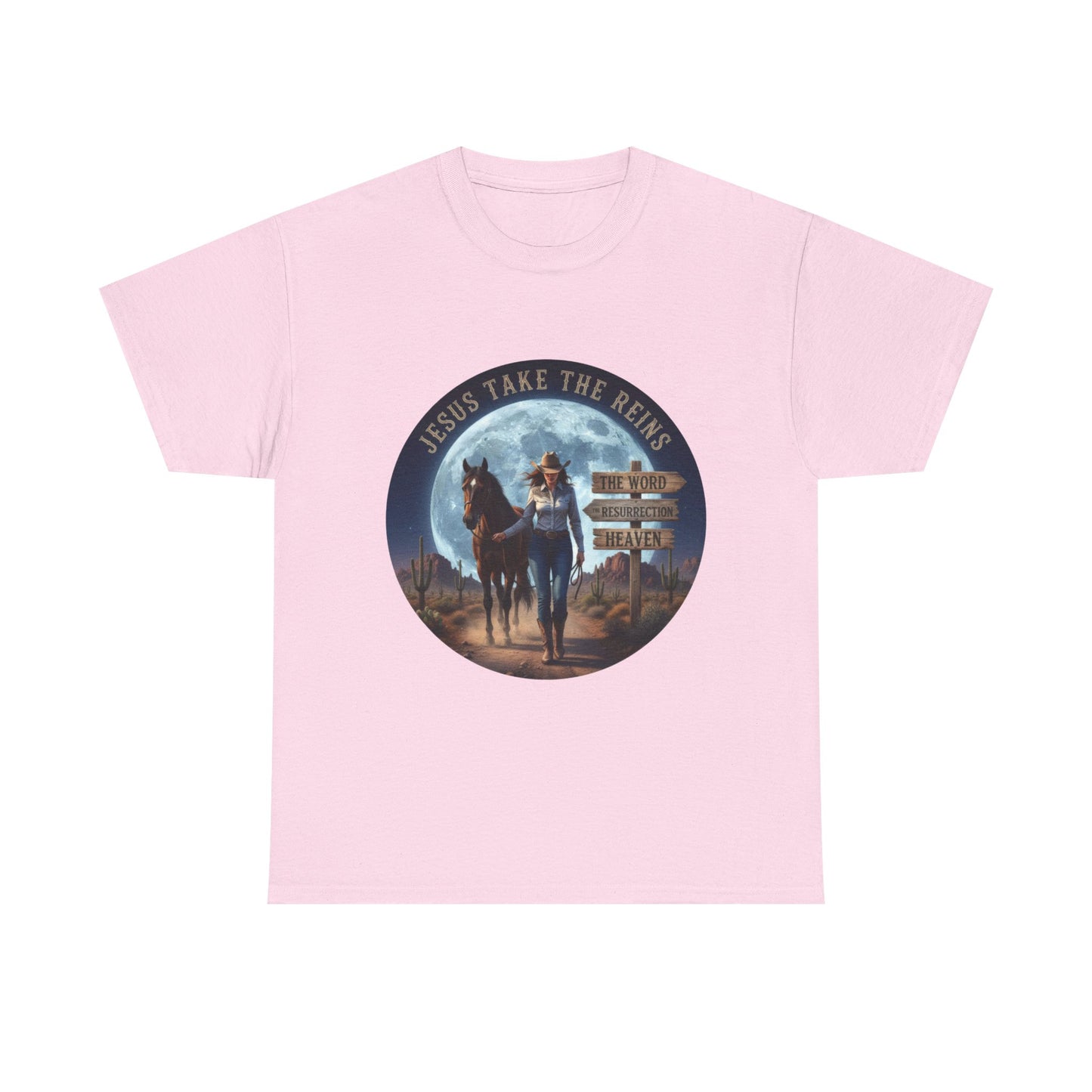 "Jesus Take The Reins" Unisex Heavy Cotton T-Shirt